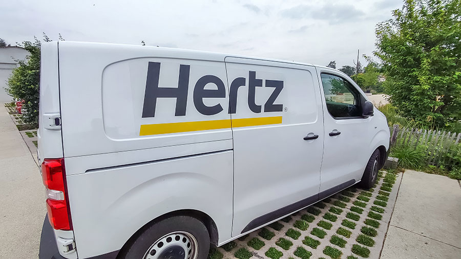 Hertz Rental Van